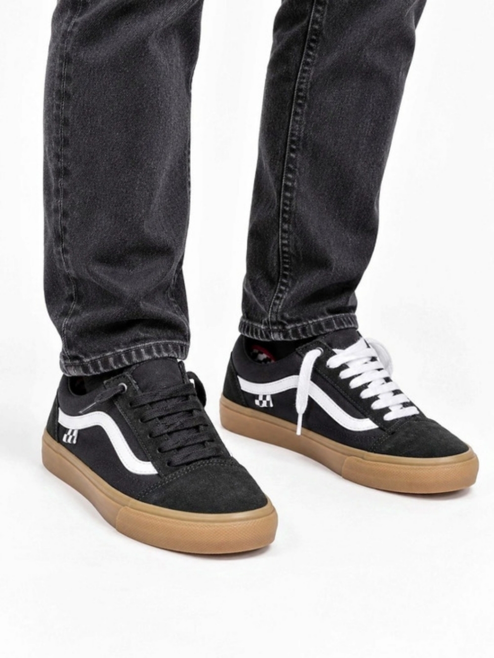Vans Skate Old Skool Black & White Sneakers US 5.0